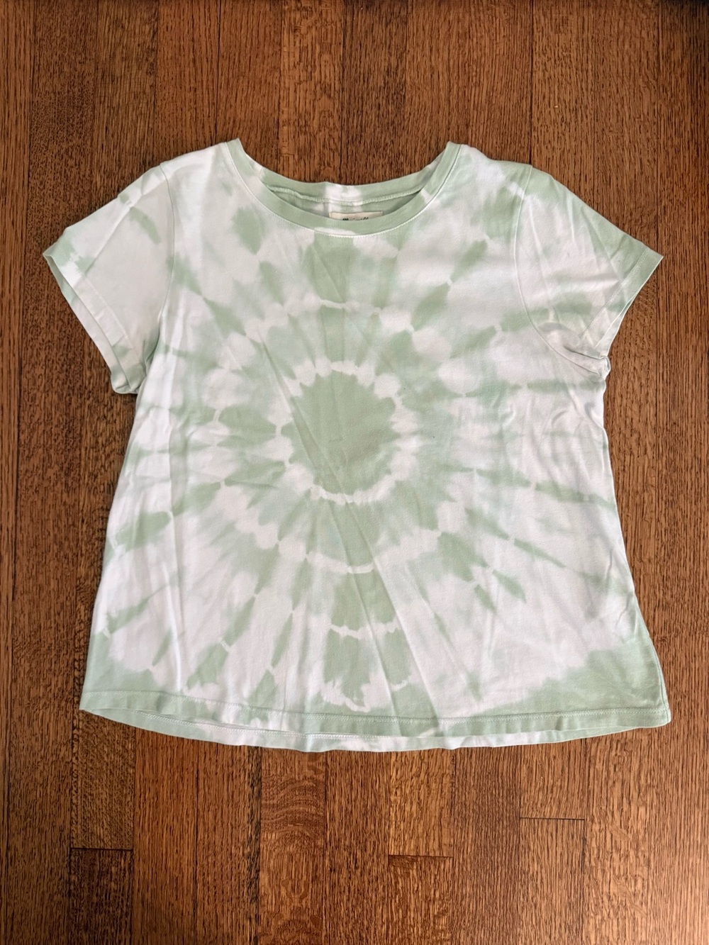 Madewell green tie dye tee